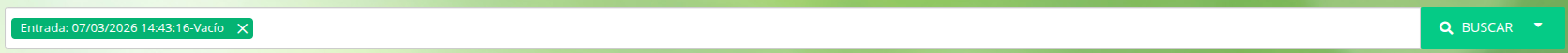 Caja de texto de búsqueda con filtro automático de fecha de entrada aplicada Caja de texto de búsqueda con filtro automático de fecha de entrada aplicada